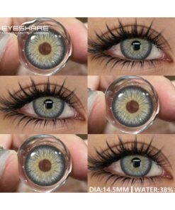 SHEIN Eyeshare Colored Contact Lenses - 1 Pair - Black Lenses - Fashionable Blue Lenses - Green Lenses - Grey Lenses - Yearly Brown Lenses
