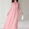 SHEIN Heiryn Casual Vacation Bow Decor Sleeveless Women's Dress