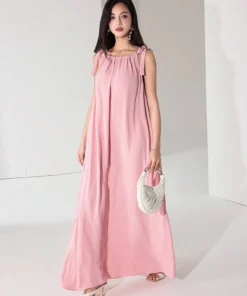 Alternative view of SHEIN Heiryn Casual Vacation Bow Decor Sleeveless Women's Dress