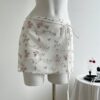 SHEIN PETITE Sexy Layered Embroidered Mesh Women Skirt