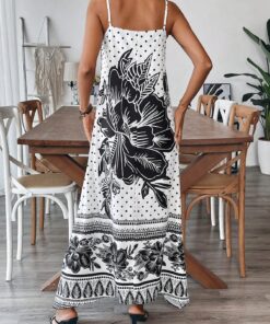 Alternative view of SHEIN Breezaya Women's Boho Maxi Dress Summer Floral Print Slip Dress