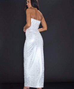 Alternative view of SHEIN MUSERA GOING OUT Bandeau Maxi Dress