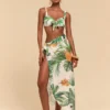 SHEIN Travachic Women Tropical Print Swimwear Set,Summer Clothes