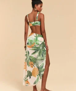 Alternative view of SHEIN Travachic Women Tropical Print Swimwear Set,Summer Clothes
