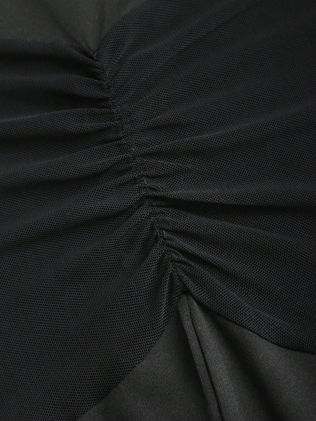 SHEIN Sweetra Retro Sexy Mesh Patchwork Jumpsuit - Image 4