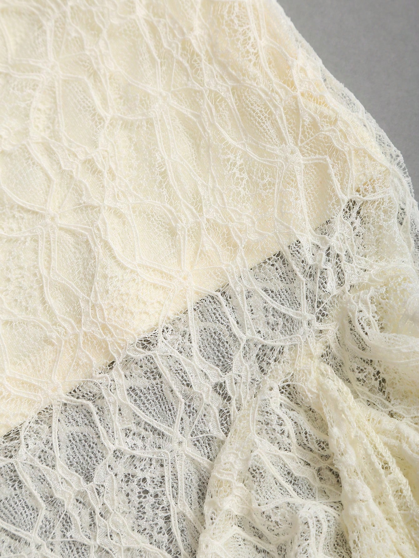 SHEIN Sweetra Women Ruffle Layered Lace Bodycon Midi Dress - Image 3