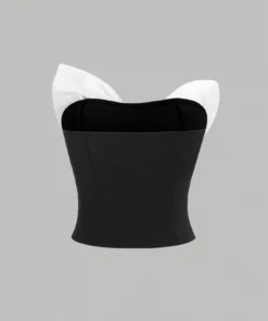 Alternative view of SHEIN Sweetra Women's Color Block Strapless Top With Large Bow