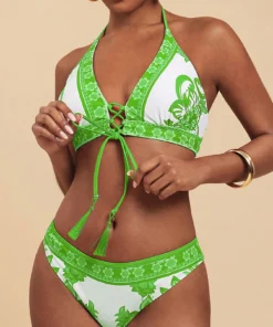 SHEIN Travachic Women Floral Print Bikini Set, Vacation & Beach