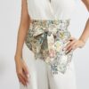 SHEIN 1pc Boho Style Sweet & Fresh Women's Triangle Embroidered Waist Belt