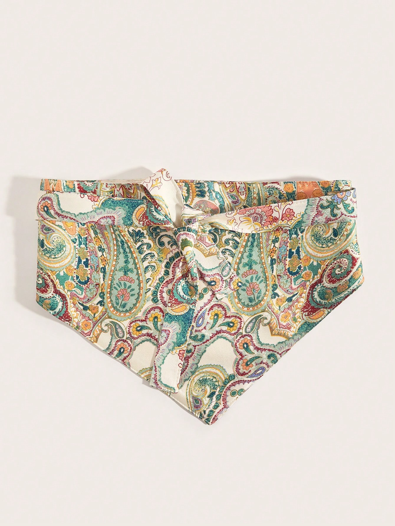 SHEIN 1pc Boho Style Sweet & Fresh Women's Triangle Embroidered Waist Belt - Image 3