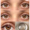 SHEIN FRESH LADY 1 Pair Super Natural Light Brown Eye Contacts Soft Contact Lens