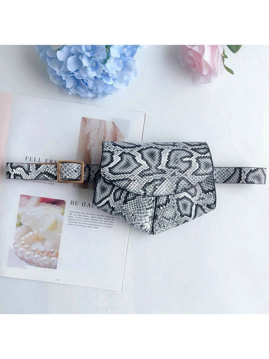 SHEIN Minimalist Belt Waistpack Women's Fashion Ins Fashion Mobile Phone Bag Mini Small