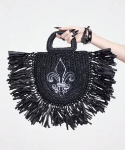 SHEIN ROMWE Goth Women's Bohemian Style Dark Gothic Black