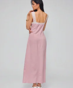 Alternative view of SHEIN Roylia Sleeveless Lace Trim Elegant Dress