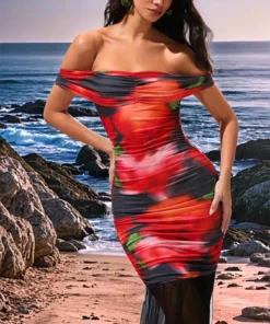 SHEIN Opulessa Valentine's Day Party Atmosphere Dress