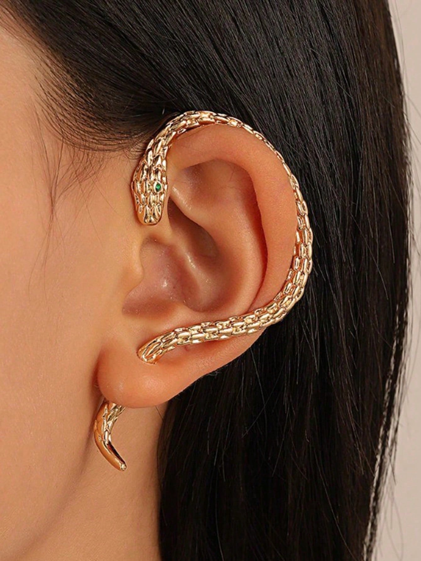 1 Piece Of Fashionable High-End Exaggerated Snake Shaped Ear Hook