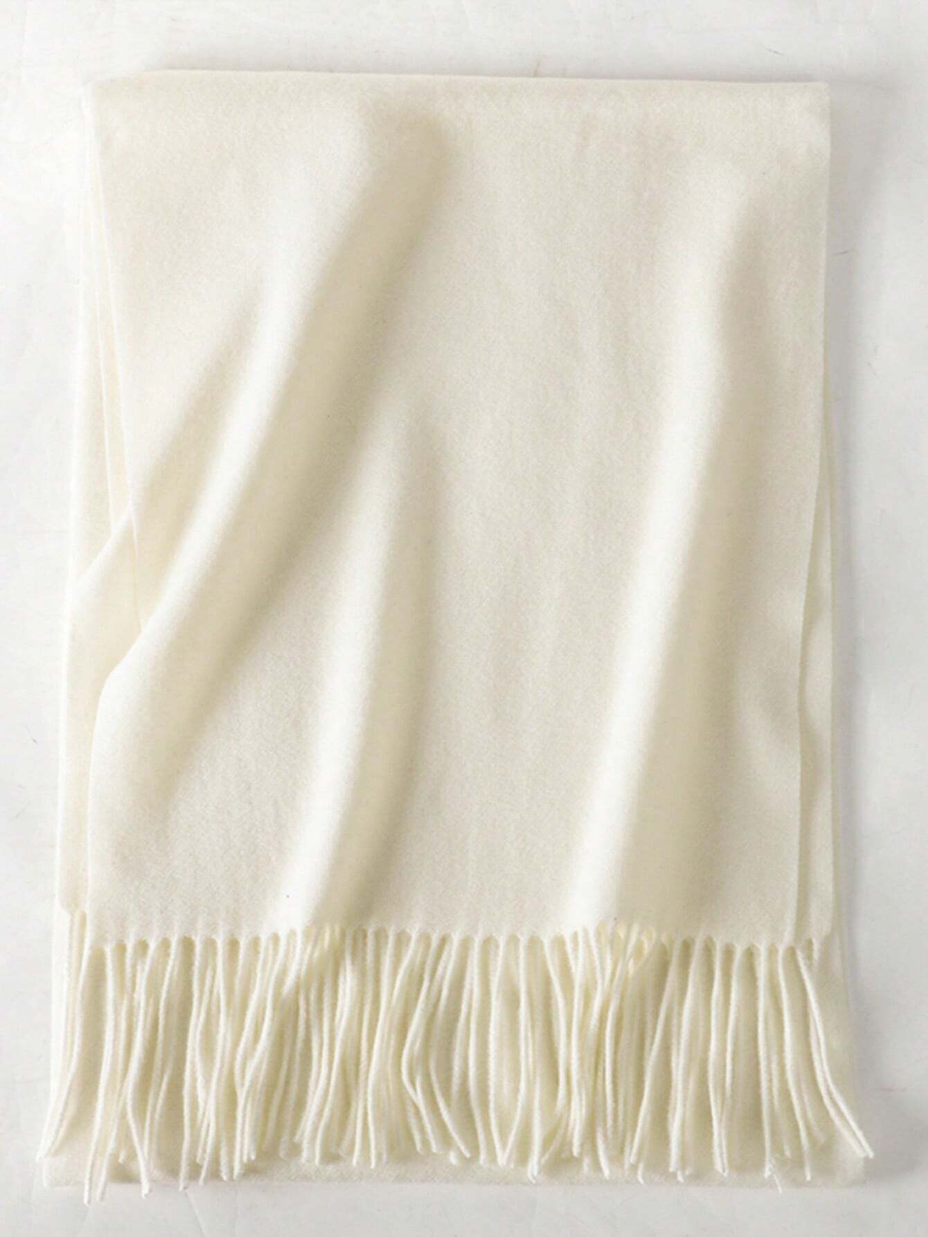 SHEIN 1pc Women Simple Solid Color Regular Style Faux Cashmere Scarf - Image 3