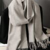 SHEIN 1pc Women's Minimalist Solid Color Faux Cashmere Scarf