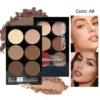 SHEIN 6-Color Matte Contour Powder V-FACE Compact Shadow Powder