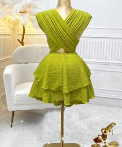 Alternative view of SHEIN Chiquease Women's Criss-Cross Hollow Out Ruffle Hem Vacation Beach Dress