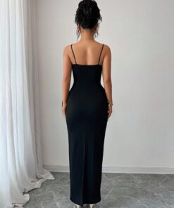 Alternative view of SHEIN Elenzga Women's Fitted Elegant Unique 3D Floral Ruffle Hem Dress