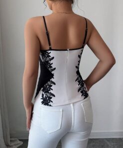 Alternative view of SHEIN Elenzga Women's Spring/Summer Casual Versatile Contrast Color