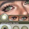 Lalens Lalens New Arrival 1 Pair2 Pieces Of Small Pupil Unspoken Natural Oliver Colored Contact Lenses