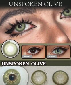 Lalens Lalens New Arrival 1 Pair2 Pieces Of Small Pupil Unspoken Natural Oliver Colored Contact Lenses