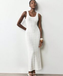 Maija Casual Solid Color Fitted Sleeveless Dress