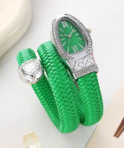 SHEIN New Arrival Hot Selling Snake Wrap Around Wrist Watch, Fashion Personalized Quartz Watch