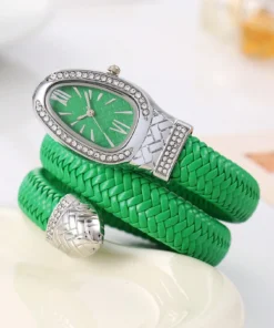 Alternative view of SHEIN New Arrival Hot Selling Snake Wrap Around Wrist Watch, Fashion Personalized Quartz Watch