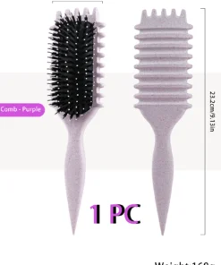 Alternative view of SHEIN 1PCS Wheat Straw Cushion Massage Comb, Smooth Hair & Reduces Frizz