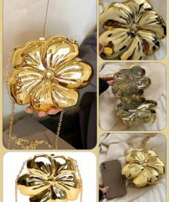 Alternative view of SHEIN Women's Elegant Mini Flower Shaped Chain Crossbody Bag