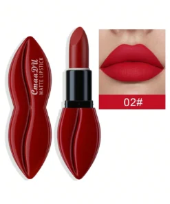 SHEIN Velvet Matte Lipstick, Long-lasting Non-stick Cup High Pigment Lipstick